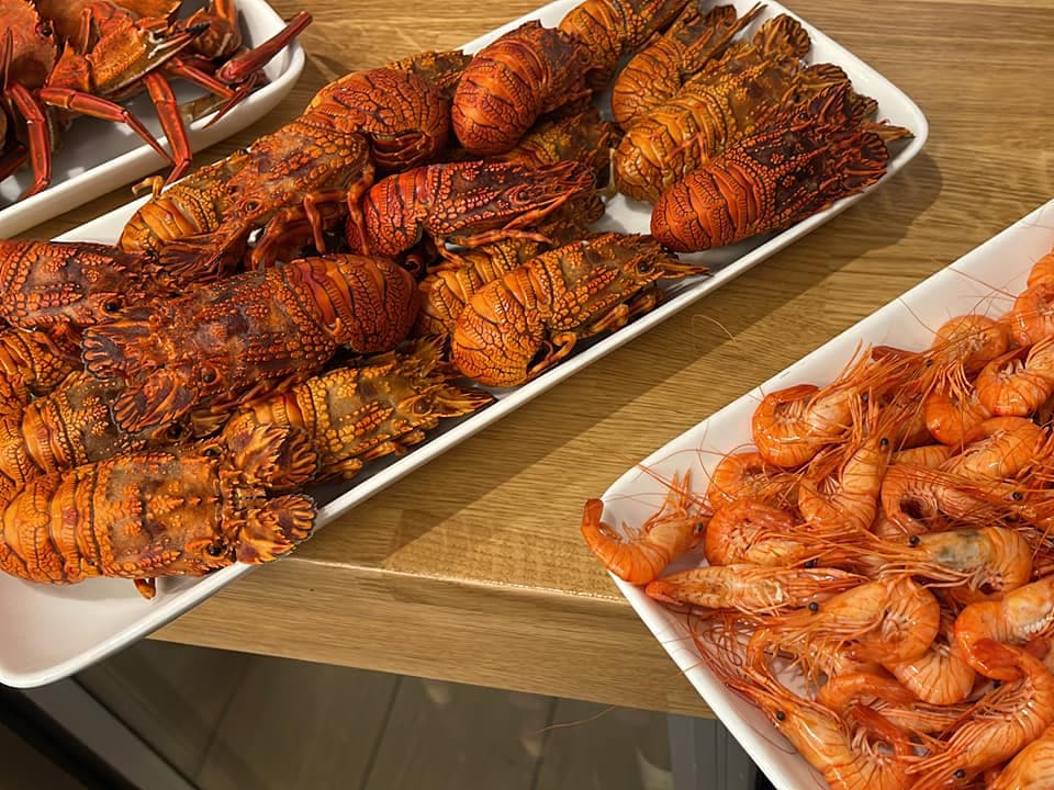 Parrillada de marisco y pescado en Costa da Morte